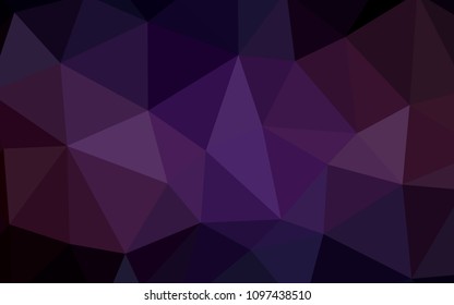 Dark Pink, Yellow vector abstract polygonal pattern. Glitter abstract illustration with an elegant triangles. Polygonal design for your web site.