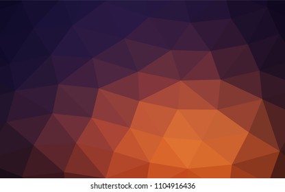 Dark Pink, Yellow vector abstract polygonal background. An elegant bright illustration with gradient. Brand new style for your business design.