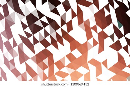Dark Pink, Yellow vector abstract mosaic pattern. Triangular geometric sample with gradient.  Triangular pattern for your business design.