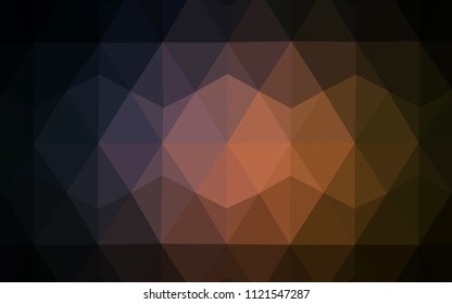 Dark Pink, Yellow vector abstract mosaic background. Colorful illustration in abstract style with triangles. Pattern for a brand book's backdrop.