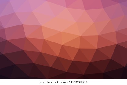Dark Pink, Yellow vector abstract polygonal abstract polygonal. Glitter abstract illustration with an elegant design. A new texture for your design.