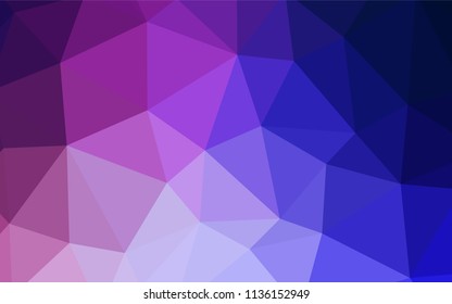 Dark Pink, Yellow vector abstract polygonal background. Glitter abstract illustration with an elegant triangles. Brand new style for your business design.