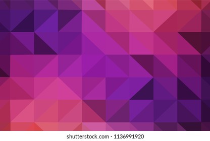 Dark Pink, Yellow vector abstract mosaic pattern. Geometric illustration in Origami style with gradient.  A completely new design for your leaflet.