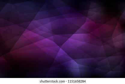 Dark Pink, Yellow vector abstract polygonal background. Colorful illustration in abstract style with triangles. Pattern for a brand book's backdrop.
