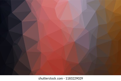 Dark Pink, Yellow vector abstract polygonal texture. A completely new color illustration in a vague style. The elegant pattern can be used as part of a brand book.