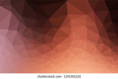 Dark Pink, Yellow vector abstract polygonal layout. Glitter abstract illustration with an elegant design. The polygonal design can be used for your web site.