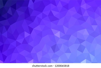 Dark Pink, Yellow vector abstract polygonal background. Triangular geometric sample with gradient.  A completely new design for your leaflet.