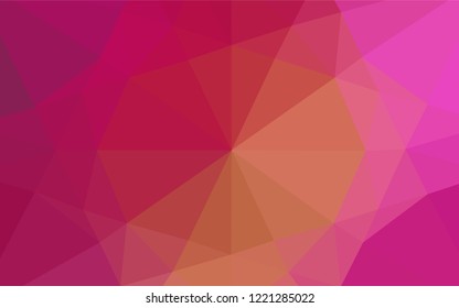 Dark Pink, Yellow vector abstract polygonal texture. Glitter abstract illustration with an elegant design. The template can be used as a background for cell phones.