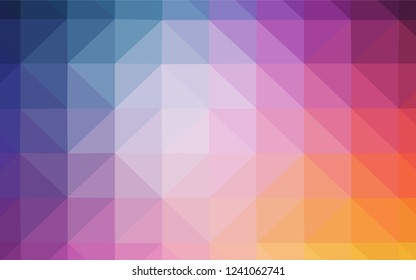 Dark Pink, Yellow vector abstract polygonal template. Polygonal abstract illustration with gradient. Brand new design for your business.