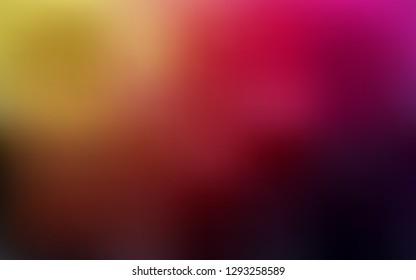 Dark Pink, Yellow vector abstract blurred background. Shining colored illustration in smart style. New way of your design.