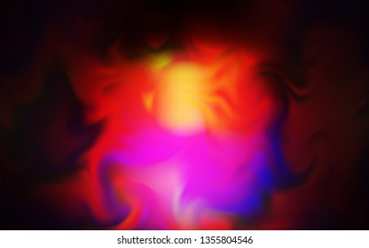 Dark Pink, Yellow vector abstract blurred layout. Creative illustration in halftone style with gradient. Background for designs.