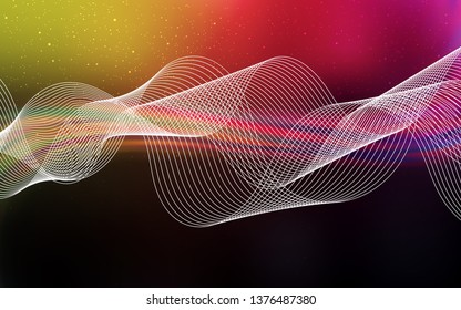 Dark Pink, Yellow vector abstract layout. Colorful abstract illustration with gradient. New style design for your brand book.
