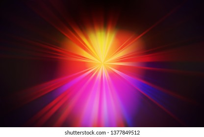 Dark Pink, Yellow vector abstract bright template. Colorful illustration in abstract style with gradient. Background for designs.