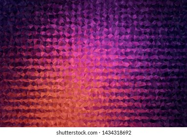 Dark Pink, Yellow vector abstract polygonal pattern. Elegant bright polygonal illustration with gradient. Completely new template for your banner.