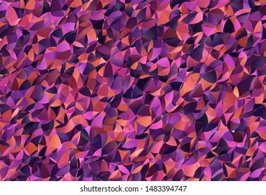 Dark Pink, Yellow vector abstract polygonal pattern. Creative geometric illustration in Origami style with gradient. Textured pattern for your backgrounds.
