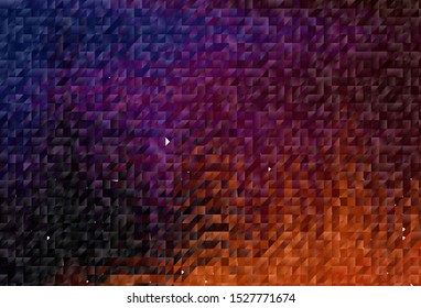 Dark Pink, Yellow vector abstract mosaic backdrop. Polygonal abstract illustration with gradient. New template for your brand book.