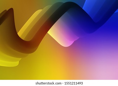 Dark Pink, Yellow vector abstract bright template. Abstract colorful illustration with gradient. Completely new design for your business.