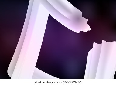 Dark Pink, Yellow vector abstract bright template. Colorful abstract illustration with gradient. Elegant background for a brand book.