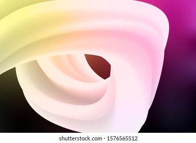 Dark Pink, Yellow vector abstract bright template. Creative illustration in halftone style with gradient. Completely new design for your business.