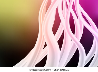 Dark Pink, Yellow vector abstract layout. Glitter abstract illustration with gradient design. New style design for your brand book.