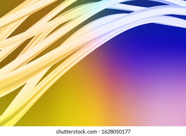 Dark Pink, Yellow vector abstract blurred background. Creative illustration in halftone style with gradient. The best blurred design for your business.