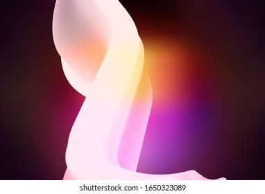 Dark Pink, Yellow vector abstract blurred background. Glitter abstract illustration with gradient design. New way of your design.