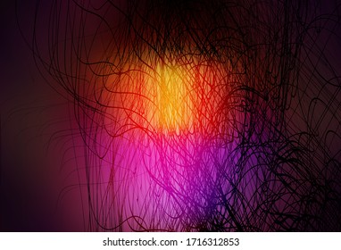Dark Pink, Yellow vector abstract layout. New colored illustration in blur style with gradient. Background for a cell phone.
