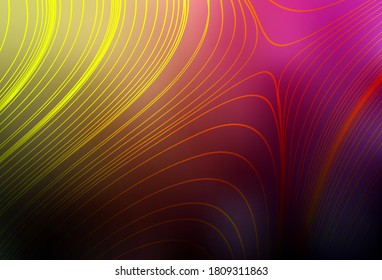 Color rosa oscuro, vector amarillo abstracto patrón brillante. Nueva ilustración coloreada en estilo borroso con gradiente. Diseño borroso para su sitio web.