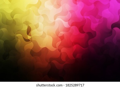 Dark Pink, Yellow vector abstract mosaic background. Geometric illustration in Origami style with gradient.  A new texture for your web site.
