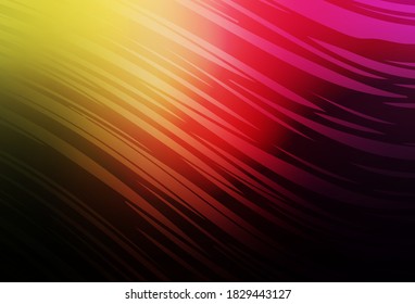 Dark Pink, Yellow vector abstract bright template. Colorful illustration in abstract style with gradient. New design for your business.