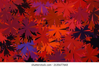 Patrón abstracto de vector amarillo oscuro rosado con flores. Ilustración abstracta con flores en estilo doodles. Patrón para jefes de sitios web, diseños.
