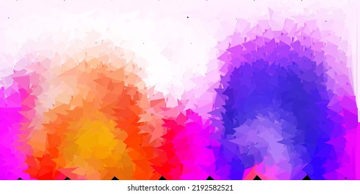 Dunkelrosa, gelbe, Vektorgrafik abstraktes Dreiecksmuster. Moderne abstrakte Illustration mit polygonalen Dreiecken. Hintergrund für Webdesigner.