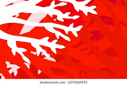 Dunkelrosa, gelber, abstrakter Vektor Muster mit Ästen, Blättern. Farbige abstrakte Illustration mit Blättern im Doodle-Stil. Neuer Stil für Ihr Business-Design.