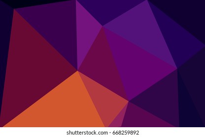 Dark Pink, Yellow vector abstract textured polygonal background. Blurry triangle design. Pattern can be used for background.