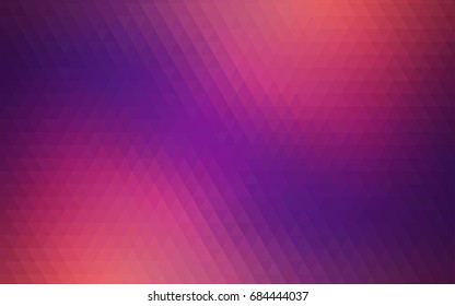 Dark Pink, Yellow vector abstract mosaic background. Geometric illustration in Origami style with gradient.  A new texture for your design.