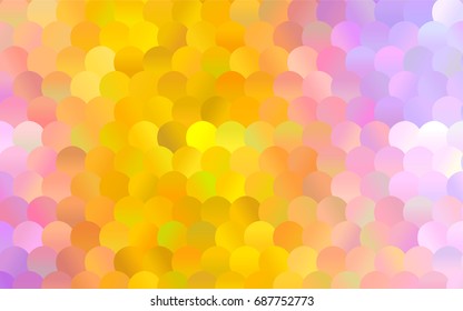 Dark Pink, Yellow vector abstract pattern with circles. Geometry template for your business design. Background with colored spheres.