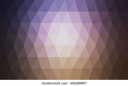 Dark Pink, Yellow vector abstract textured polygonal background. Blurry triangle design. Pattern can be used for background.