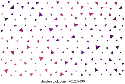 Dark Pink, Yellow vector abstract colorful background, which consist of triangles. Pattern with colored triangles on white background.