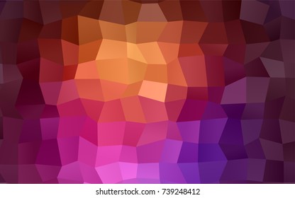Dark Pink, Yellow vector abstract textured polygonal background. Blurry rectangular design. The pattern with repeating rectangles can be used for background.