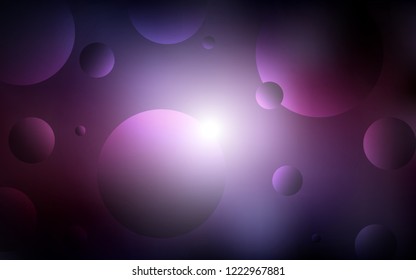 Dark Pink, Yellow vector backdrop with dots. Modern abstract illustration with colorful water drops. Completely new template for your brand book.