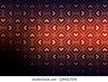 Dark Pink, Yellow vector backdrop with long lines. Shining colored illustration with narrow lines. Smart design for your business advert.