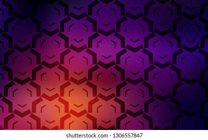 Dark Pink, Yellow vector backdrop with bent lines. Glitter abstract illustration with wry lines. Template for cell phone screens.
