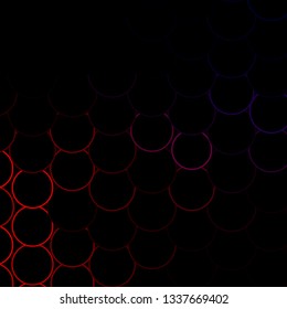 Dark Pink, Yellow vector backdrop with circles. Abstract decorative design in gradient style with bubbles. New template for your brand book.