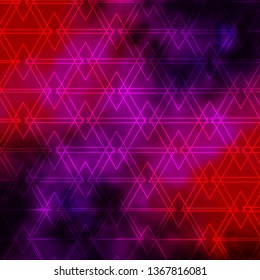 Dark Pink, Yellow vector backdrop with lines, triangles. Modern gradient illustration with colorful triangles. Design for your promotions.