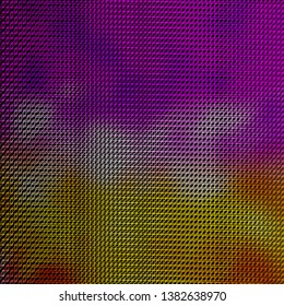 Dark Pink, Yellow vector backdrop with lines. Repeated lines on abstract background with gradient. Pattern for websites, landing pages.