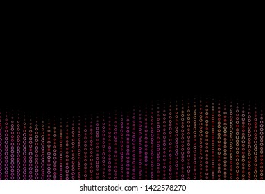 Dark Pink, Yellow vector backdrop with hexagons. Design in abstract style with hexagons. Pattern can be used for landing pages.