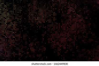 Dark Pink, Yellow vector backdrop with dots. Abstract illustration with colored bubbles in nature style. Pattern for ads, leaflets.