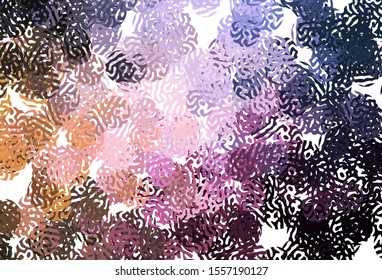 Dark Pink, Yellow vector backdrop with memphis shapes. Simple colorful illustration with abstract gradient shapes. Best smart design for your business.
