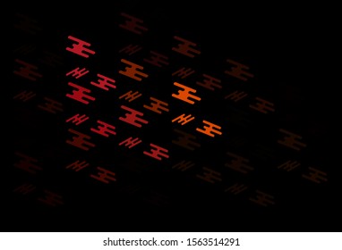 Dark Pink, Yellow vector backdrop with long lines. Glitter abstract illustration with colored sticks. Pattern for websites, landing pages.