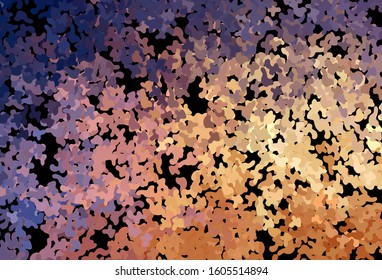 Dark Pink, Yellow vector backdrop with memphis shapes. Illustration with colorful gradient shapes in abstract style. Simple design for your web site.